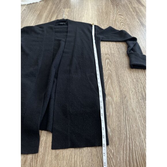 Theory 100% Cashmere Open Front Duster Cardigan Black Size Small - Picture 4 of 6